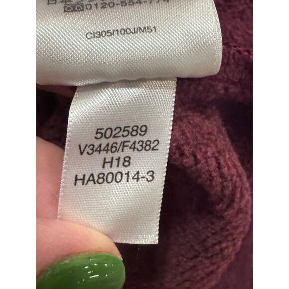 Lands End Sport Plus Size Maroon Pullover Sweater Tunic High Neck Long Sz 2X - Picture 11 of 11